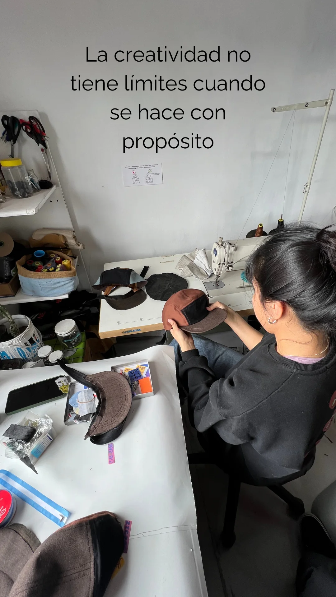 Taller de costura sostenible en la Patagonia
